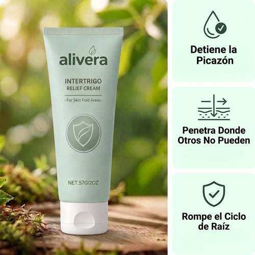Alivera® Anti-Tiña Inguinal - Formula natural para hongos en la piel