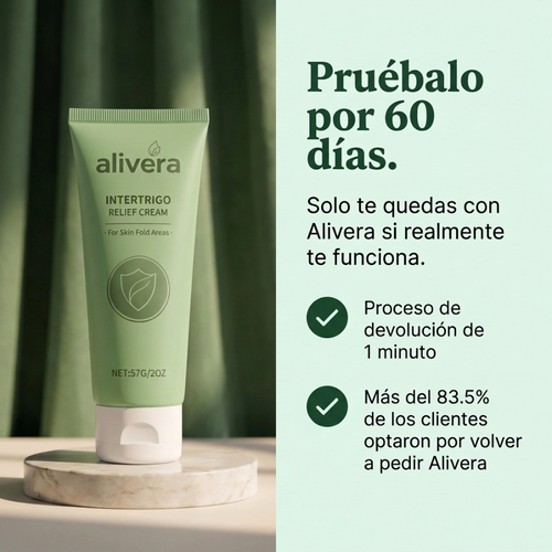 Alivera® Anti-Tiña Inguinal - Formula natural para hongos en la piel
